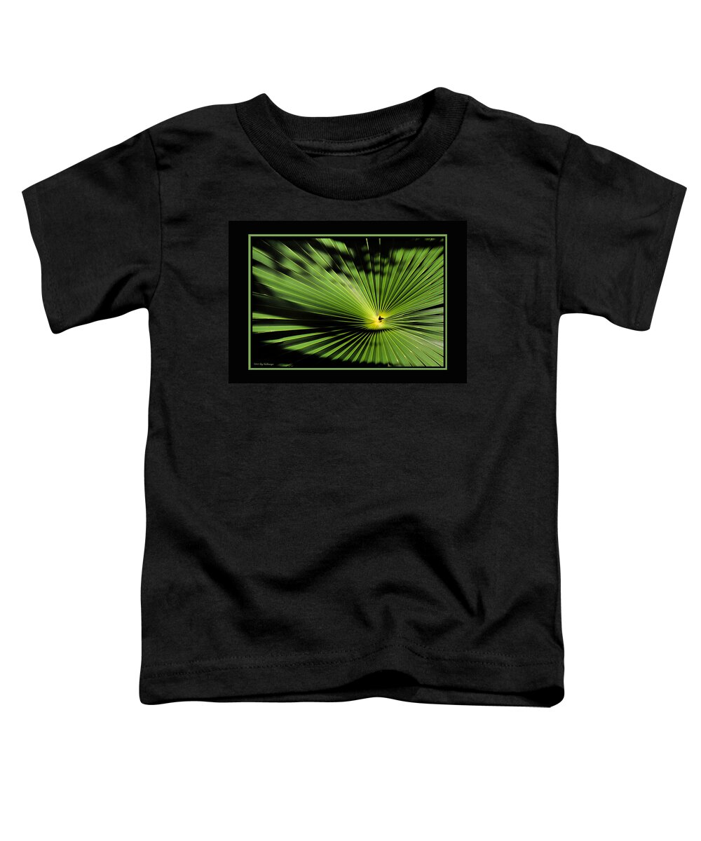 Palmetto Fan Canvas Print Toddler T-Shirt featuring the photograph Optical Illusion by Lucy VanSwearingen