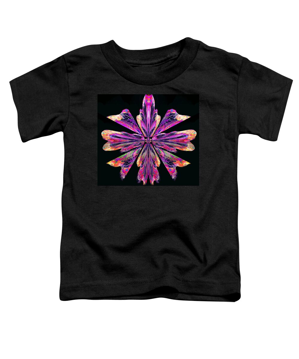  An Orchid Flower Toddler T-Shirt featuring the digital art Orchid Eight by Priscilla Batzell Expressionist Art Studio Gallery