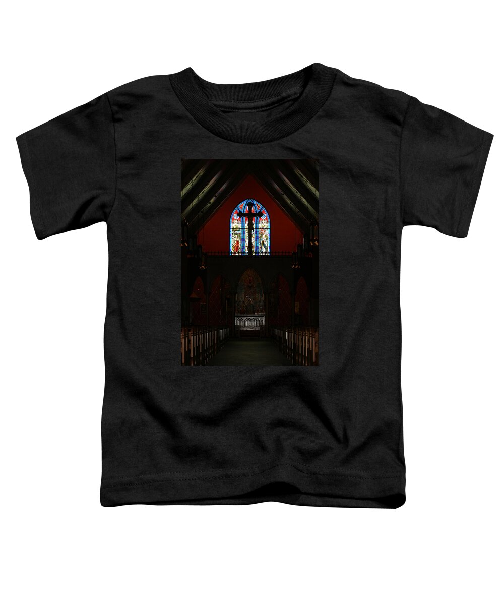Altar Toddler T-Shirt featuring the photograph Our Lady of the Atonement by Ed Gleichman