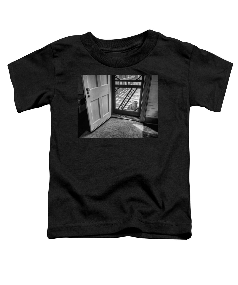 Out The Back Toddler T-Shirt featuring the photograph Out the Back by Nikolyn McDonald