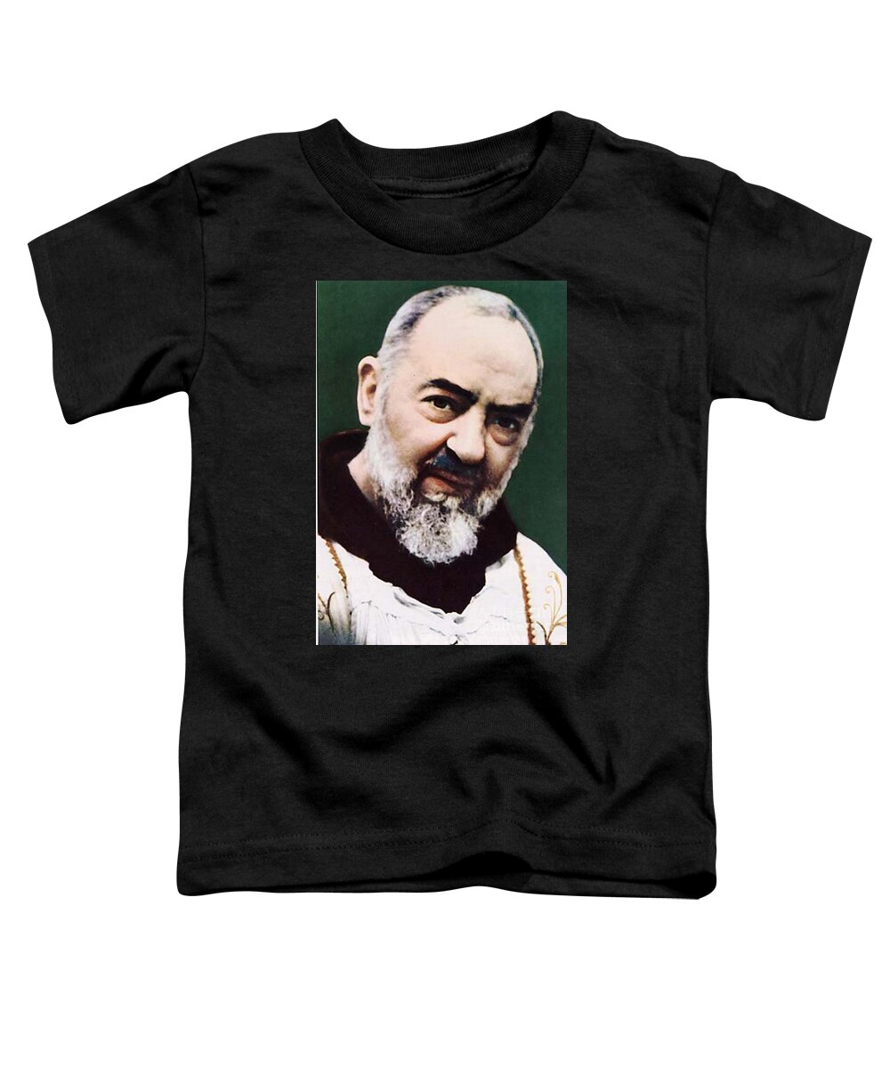 Prayer Toddler T-Shirt featuring the photograph Padre Pio by Matteo TOTARO