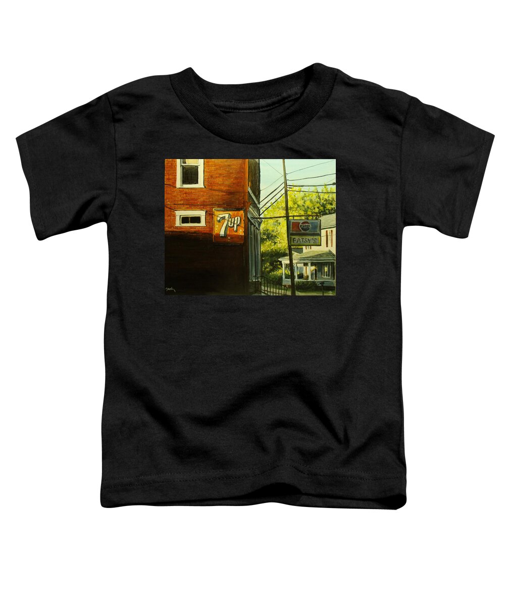 Americana Toddler T-Shirt featuring the painting Pattsy's by William Brody