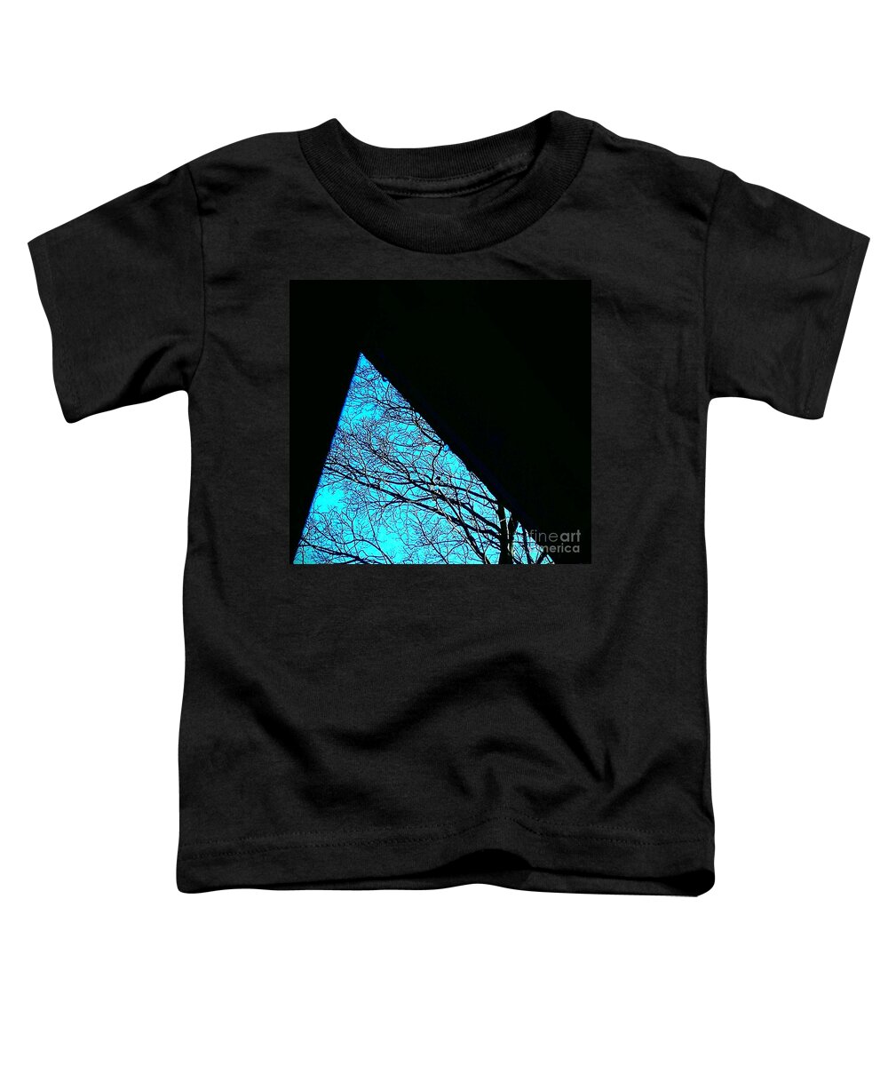 Shapes Toddler T-Shirt featuring the photograph Blue Triangle by Jacqueline McReynolds