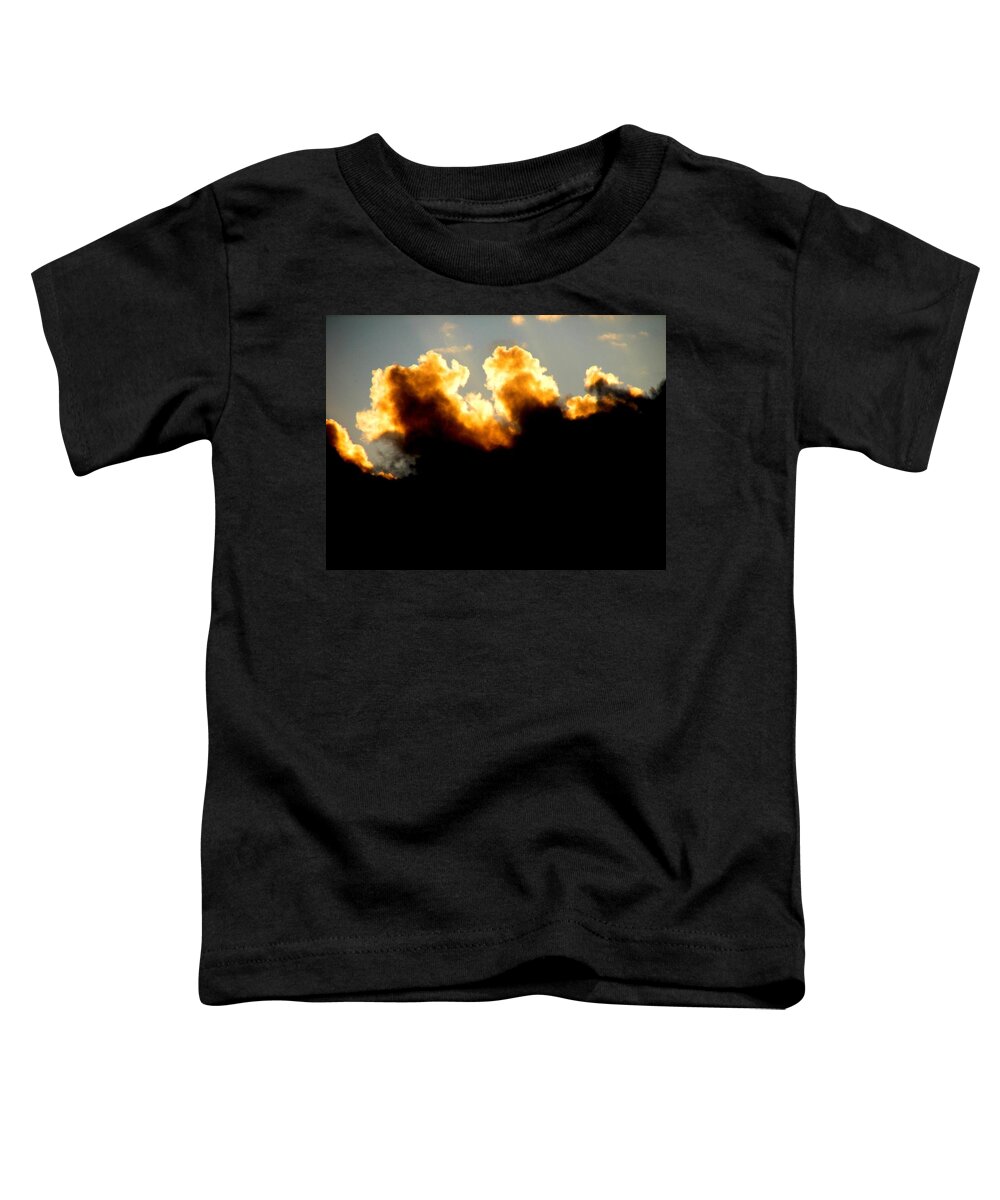 Sun Toddler T-Shirt featuring the photograph Pillars Of Fire by Chris Dunn