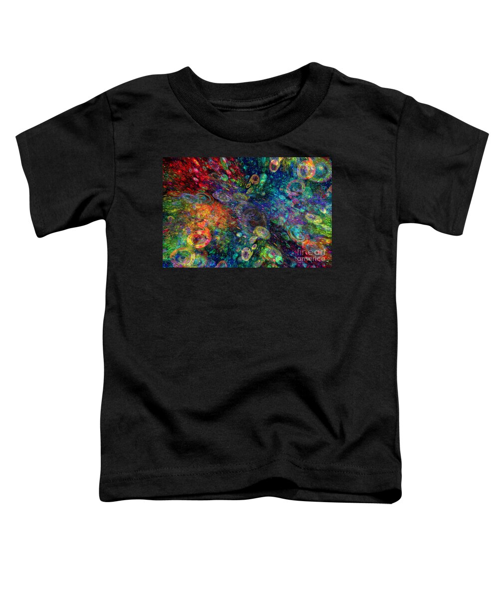 Life Under The Sea Toddler T-Shirt featuring the digital art Plankton Colonies by Klara Acel