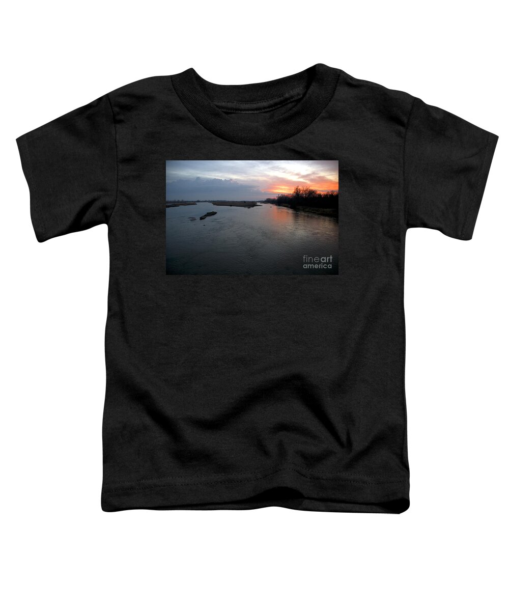 Landscape Toddler T-Shirt featuring the photograph Platte River, Nebraska by Mark Newman
