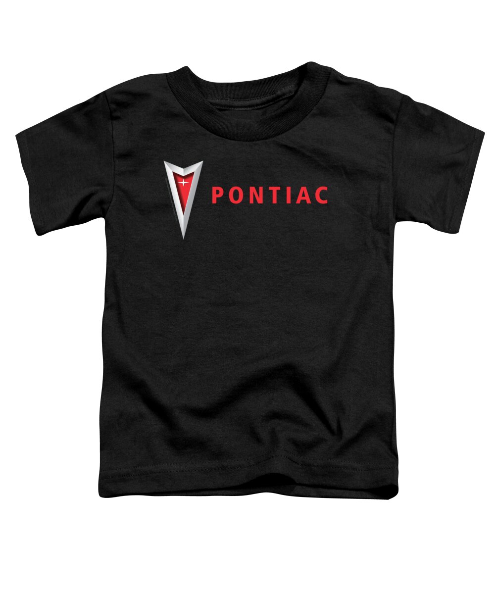  Toddler T-Shirt featuring the digital art Pontiac - Modern Pontiac Arrowhead by Brand A