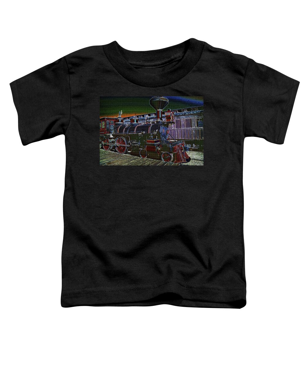 Train Toddler T-Shirt featuring the photograph Pop Art Train by Paul W Faust - Impressions of Light