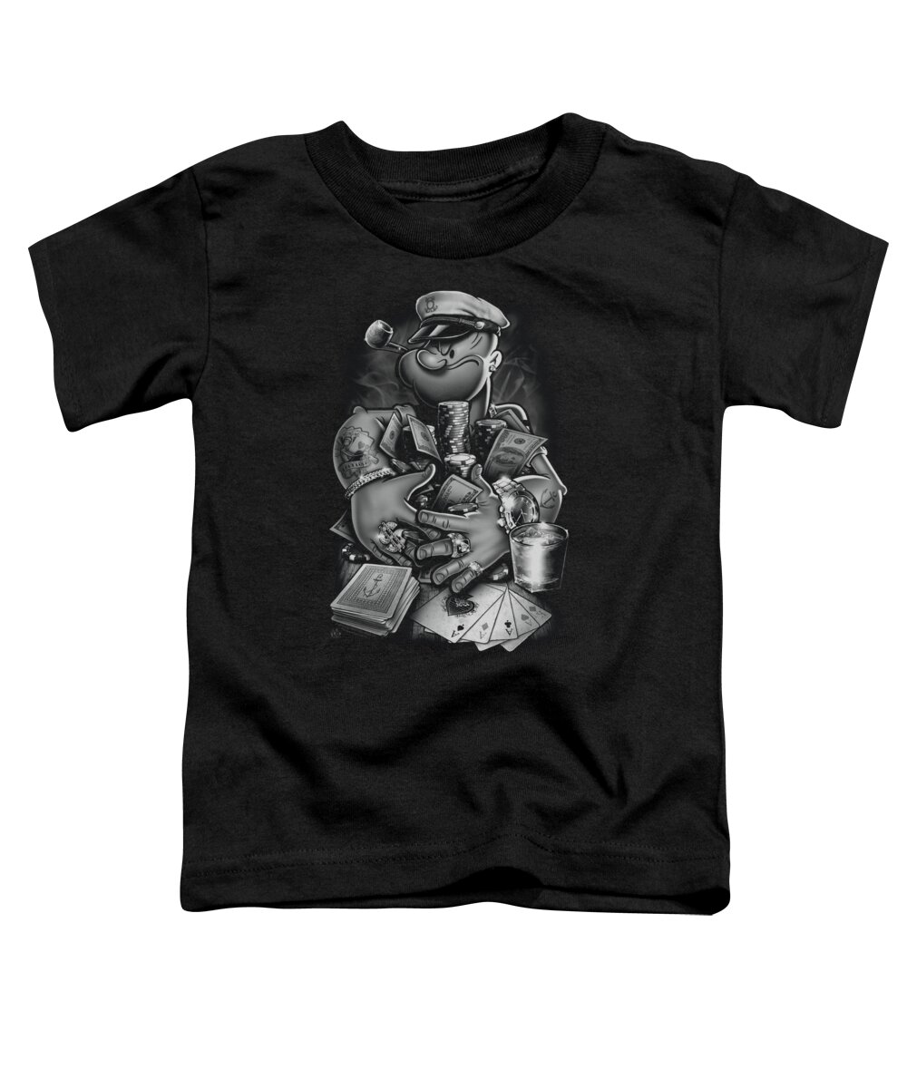 Popeye Toddler T-Shirt featuring the digital art Popeye - Mine All Mine by Brand A