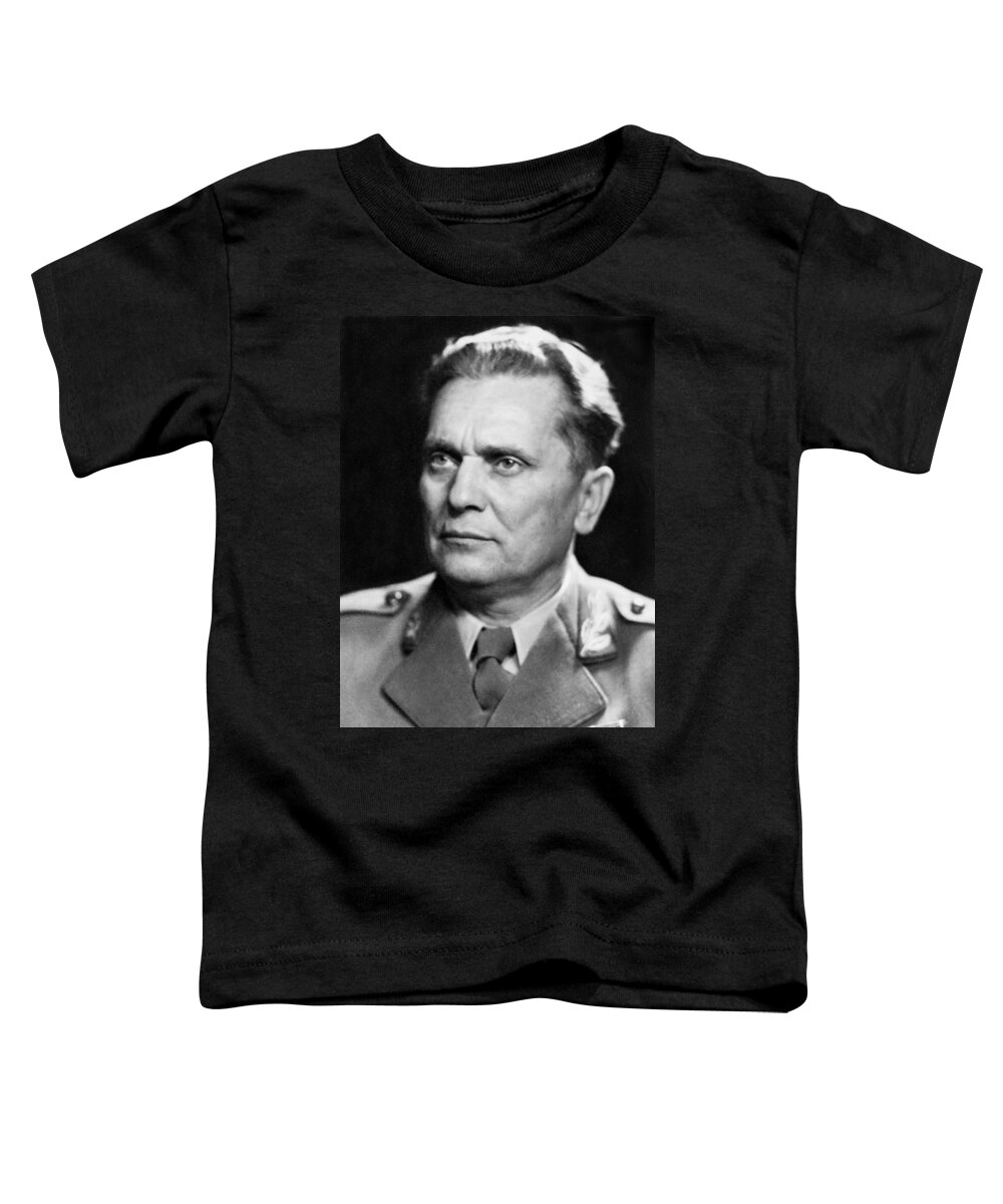 1940's Toddler T-Shirt featuring the photograph Portrait Of Marshal Tito by Underwood Archives