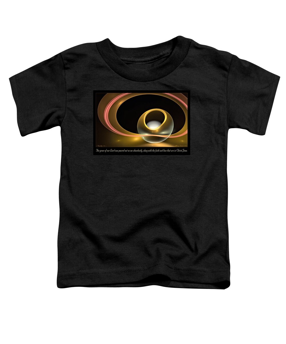 Fractal Toddler T-Shirt featuring the digital art Poured Out by Missy Gainer