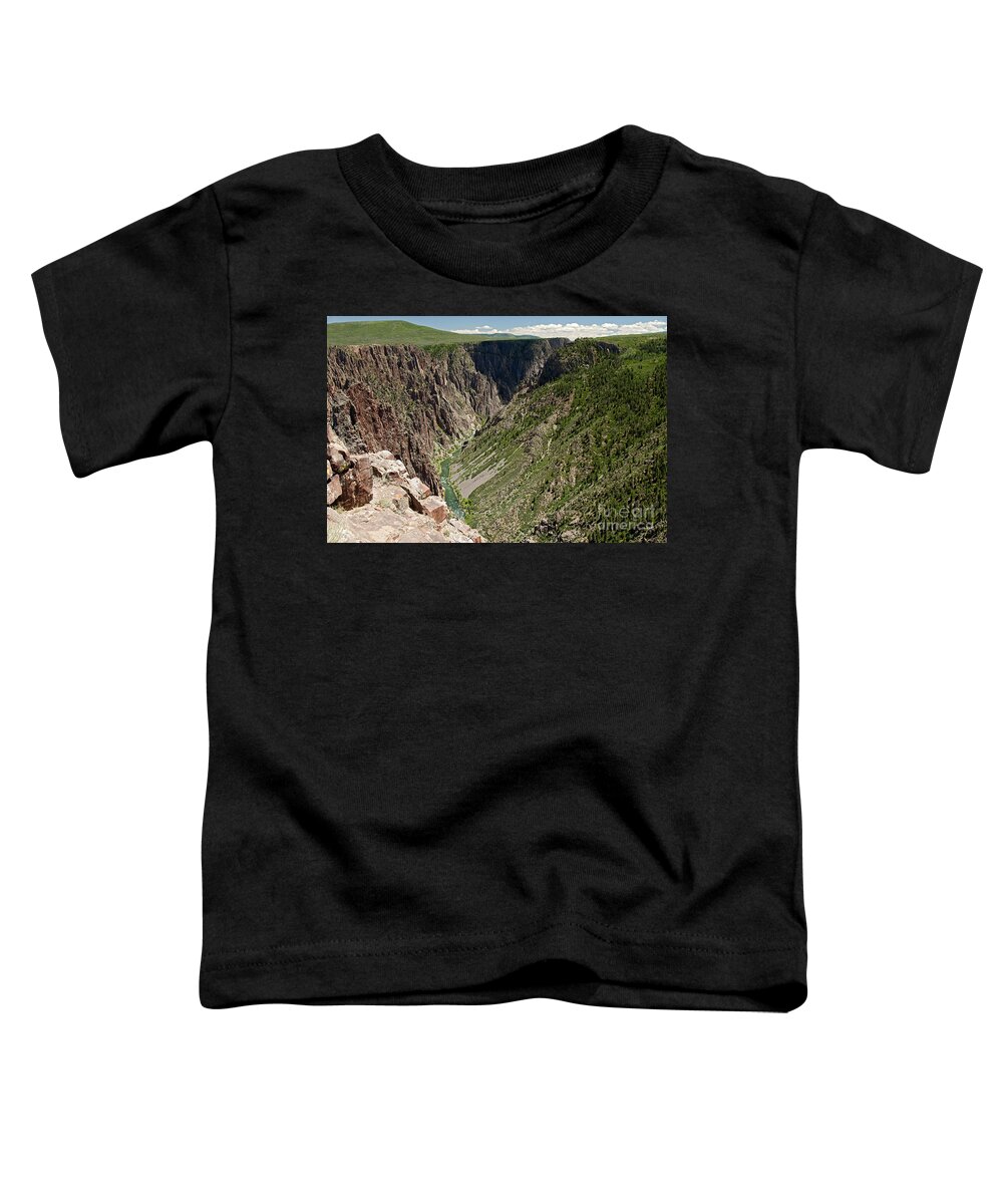 Black Canyon Of The Gunnison National Park Toddler T-Shirt featuring the photograph Pulpit Rock Overlook Black Canyon of the Gunnison by Fred Stearns