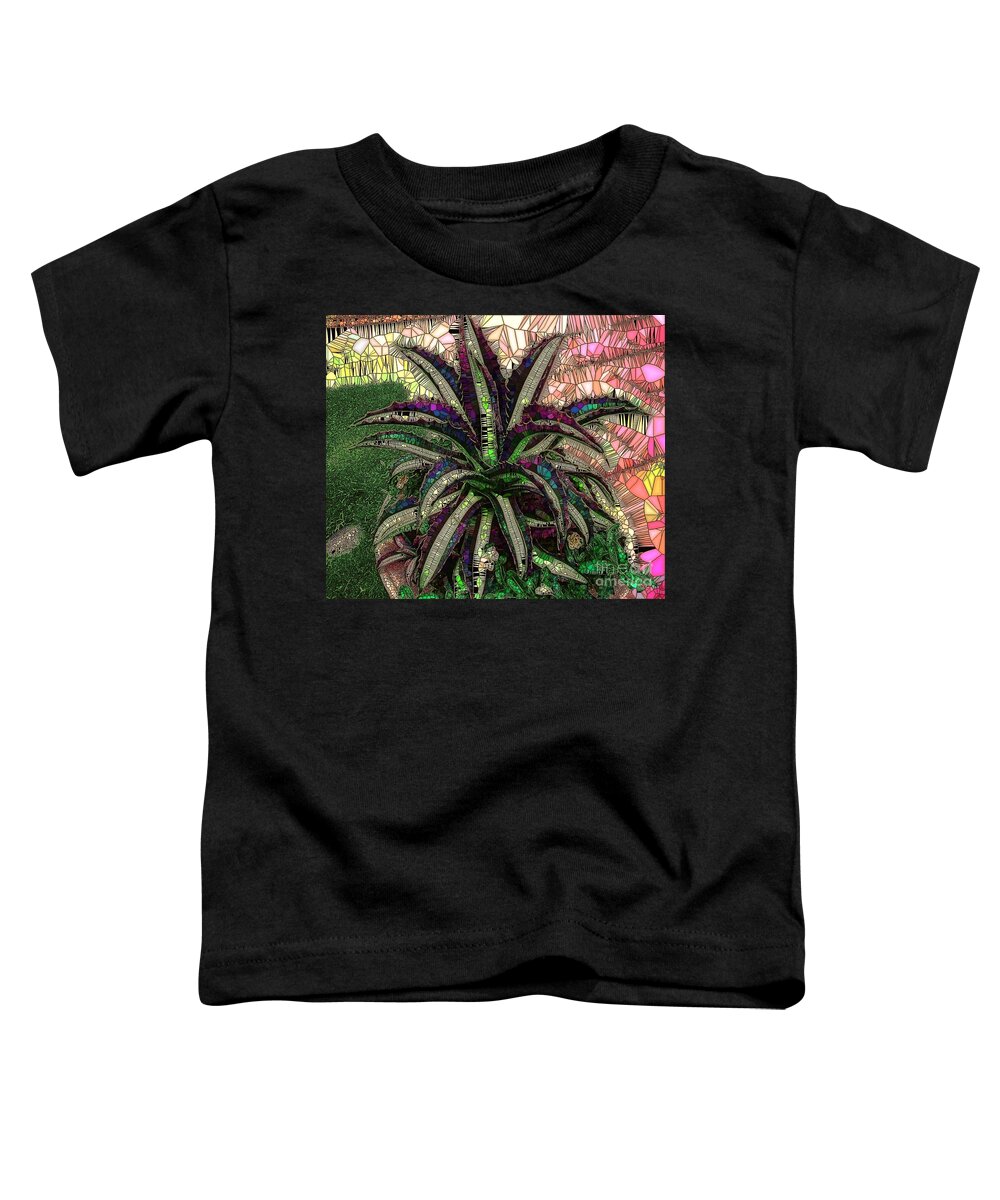 Purple Cactus Toddler T-Shirt featuring the photograph Purple Cactus II by Saundra Myles