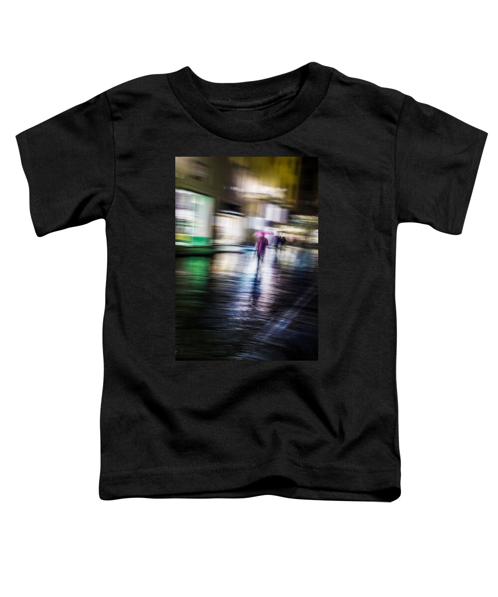 Impressionist Toddler T-Shirt featuring the photograph Rainy Streets by Alex Lapidus