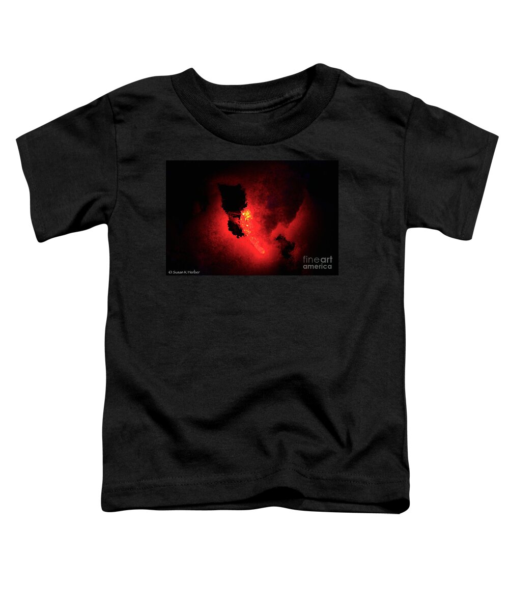 Outdoors Toddler T-Shirt featuring the photograph Red Snow Cave by Susan Herber