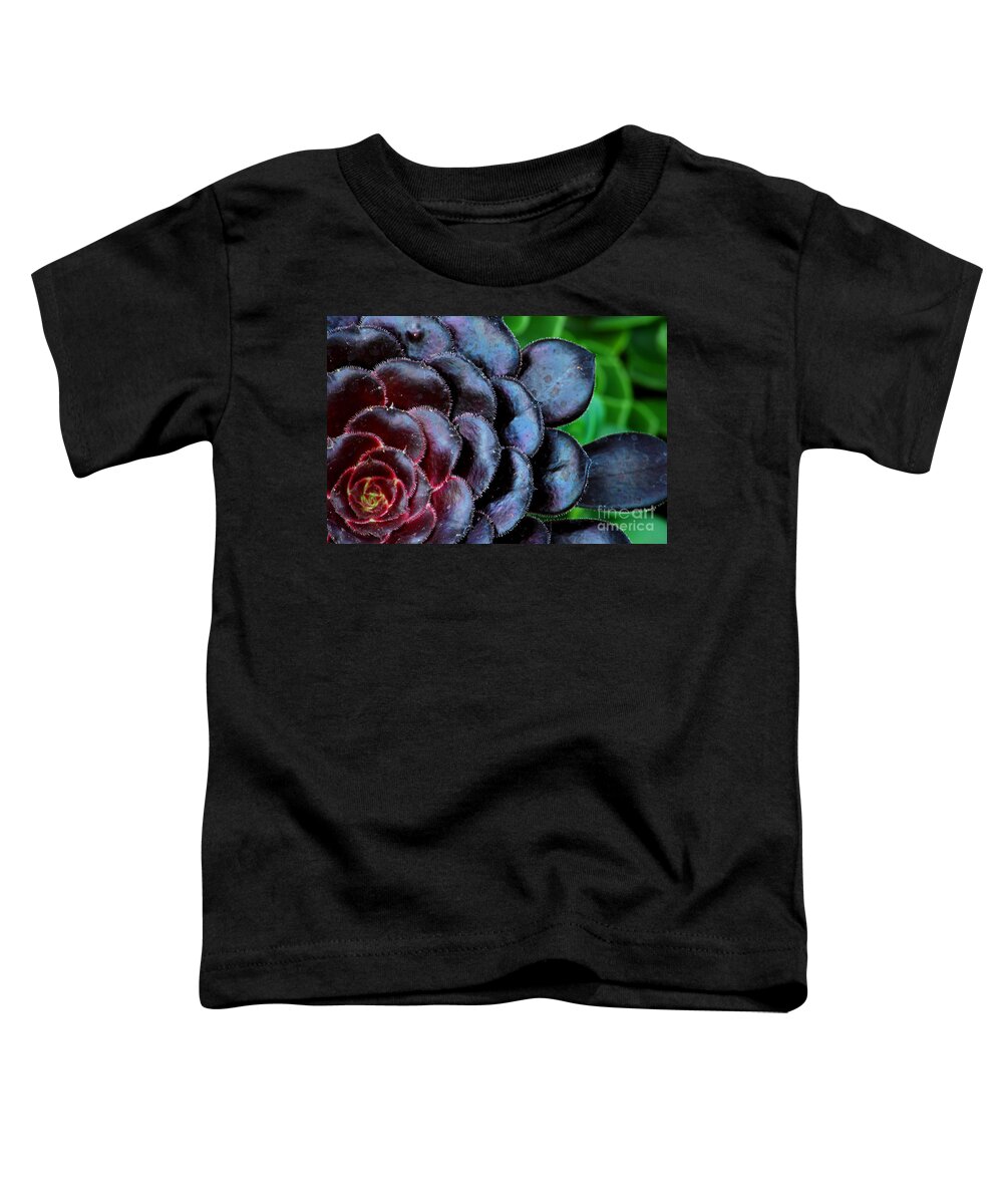 Succulent Toddler T-Shirt featuring the photograph Red Succulents by Nancy Mueller