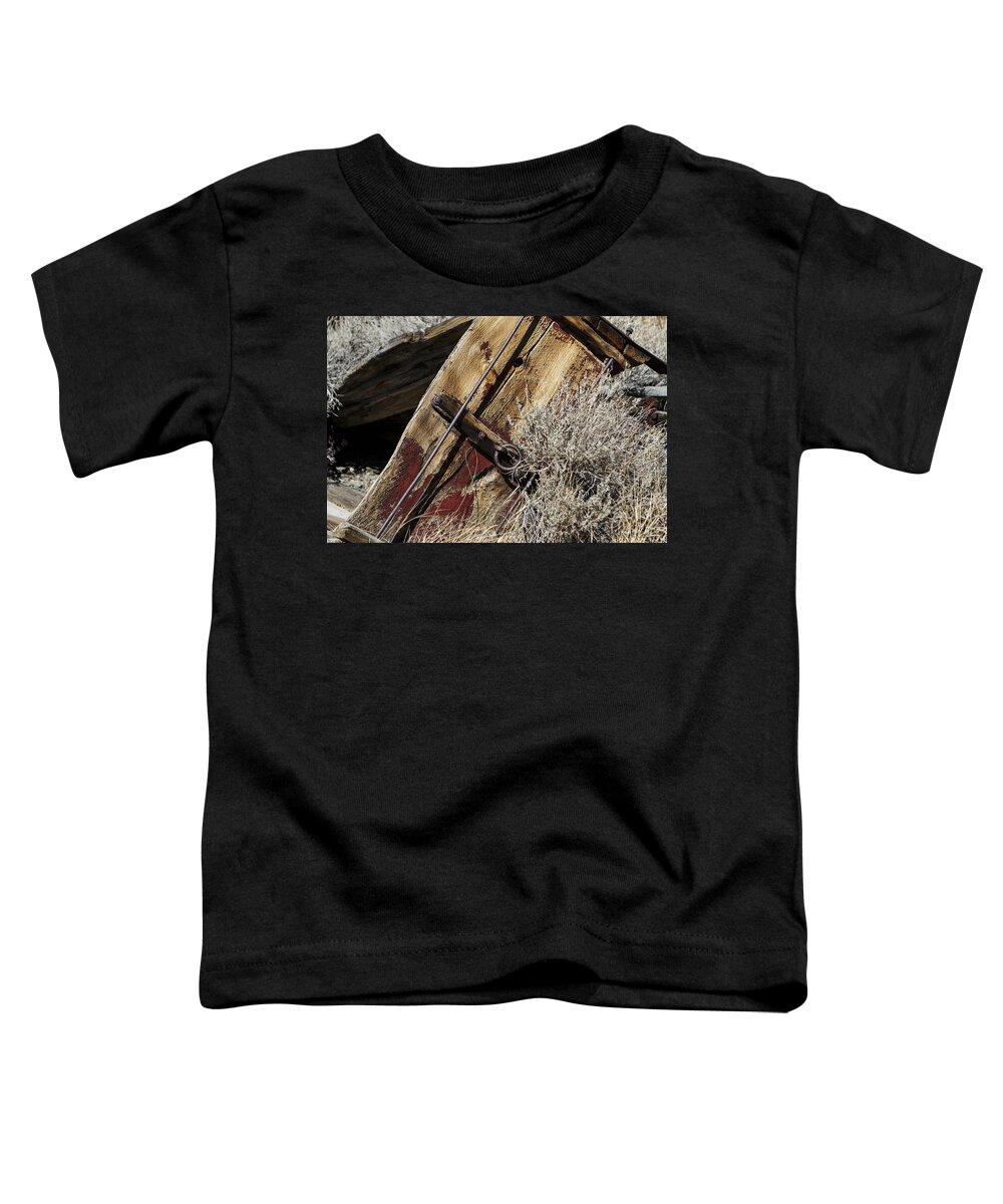 395 Toddler T-Shirt featuring the photograph Red Wagon by Denise Dube