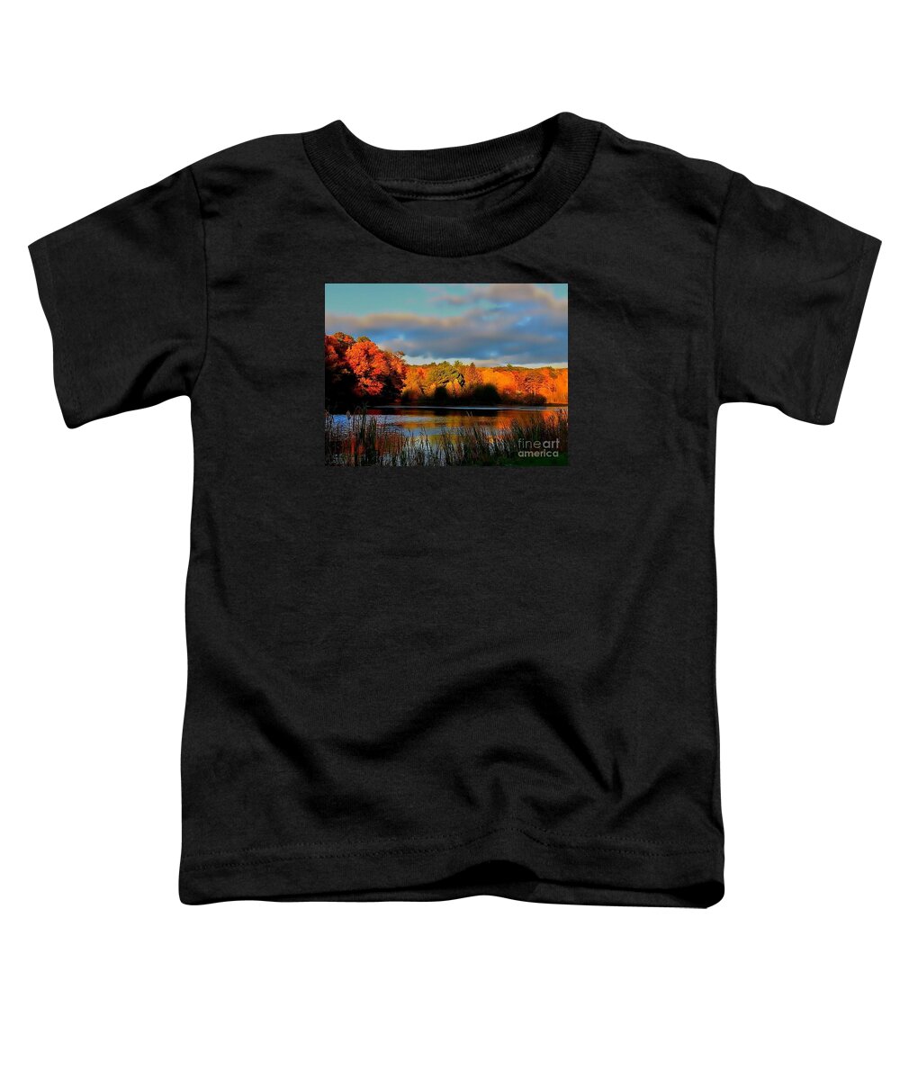 Autumn Toddler T-Shirt featuring the photograph Resonate by Dani McEvoy