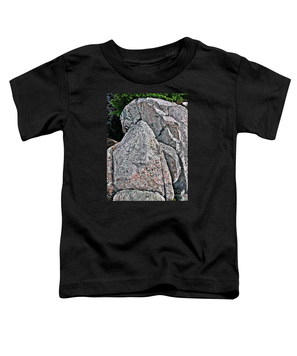Sleeping Toddler T-Shirt featuring the photograph Rock Face by Chris Sotiriadis