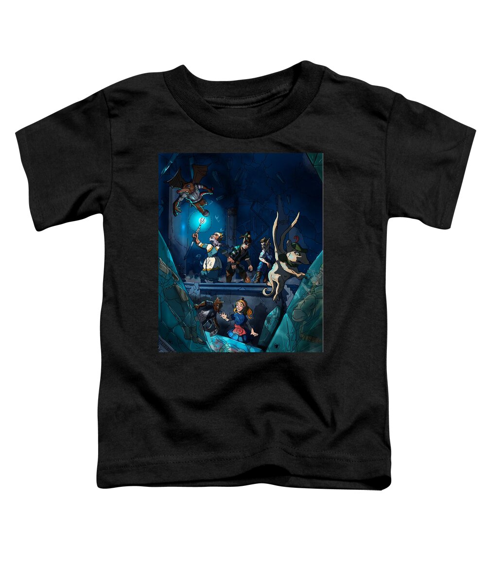  Fantasy Toddler T-Shirt featuring the painting Sacred Burial Chamber by Reynold Jay