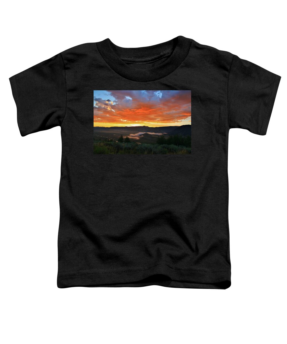 Sunrise Toddler T-Shirt featuring the photograph Sage Grass at Sun Up by Catie Canetti