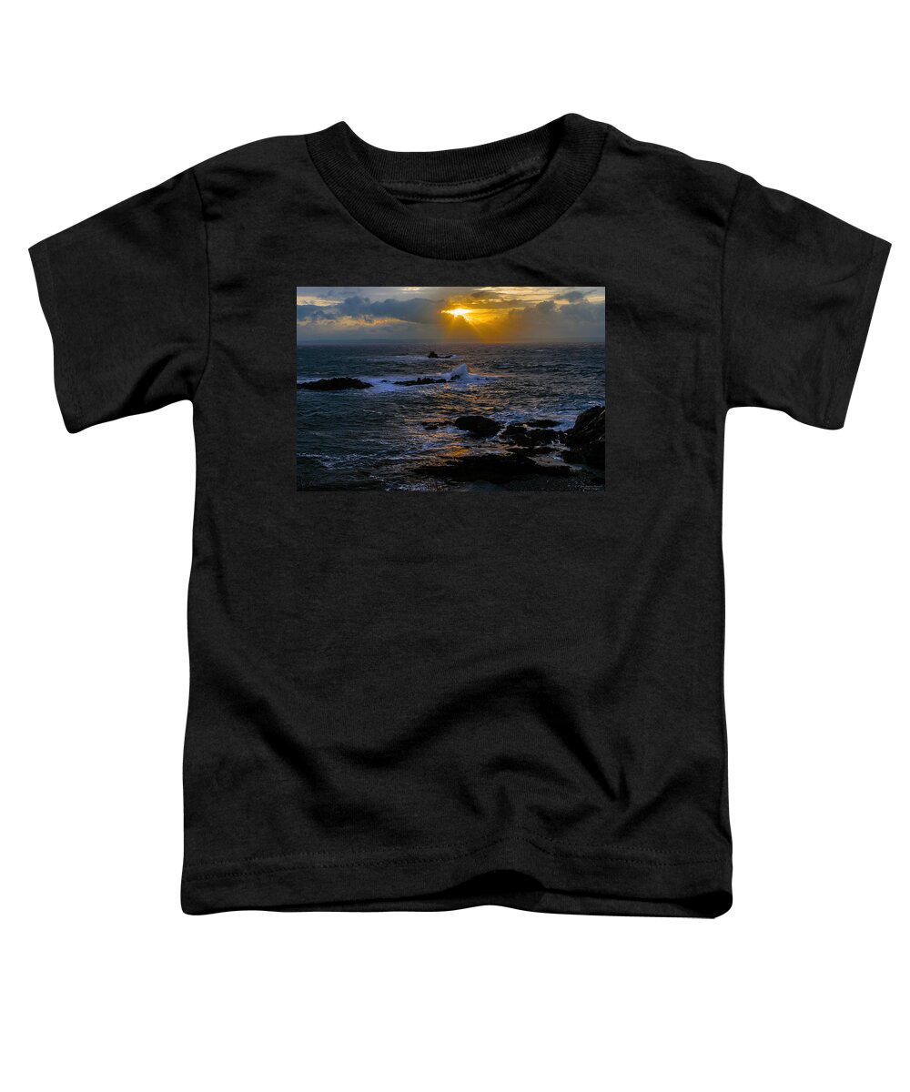 Sail Rock Toddler T-Shirt featuring the photograph Sail Rock Sunrise by Marty Saccone