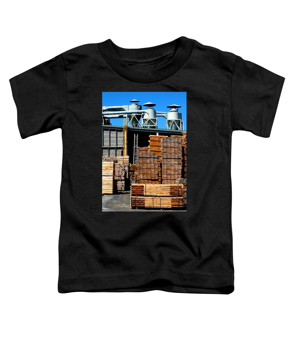 Hopper Toddler T-Shirt featuring the photograph Sawmill by Guy Pettingell