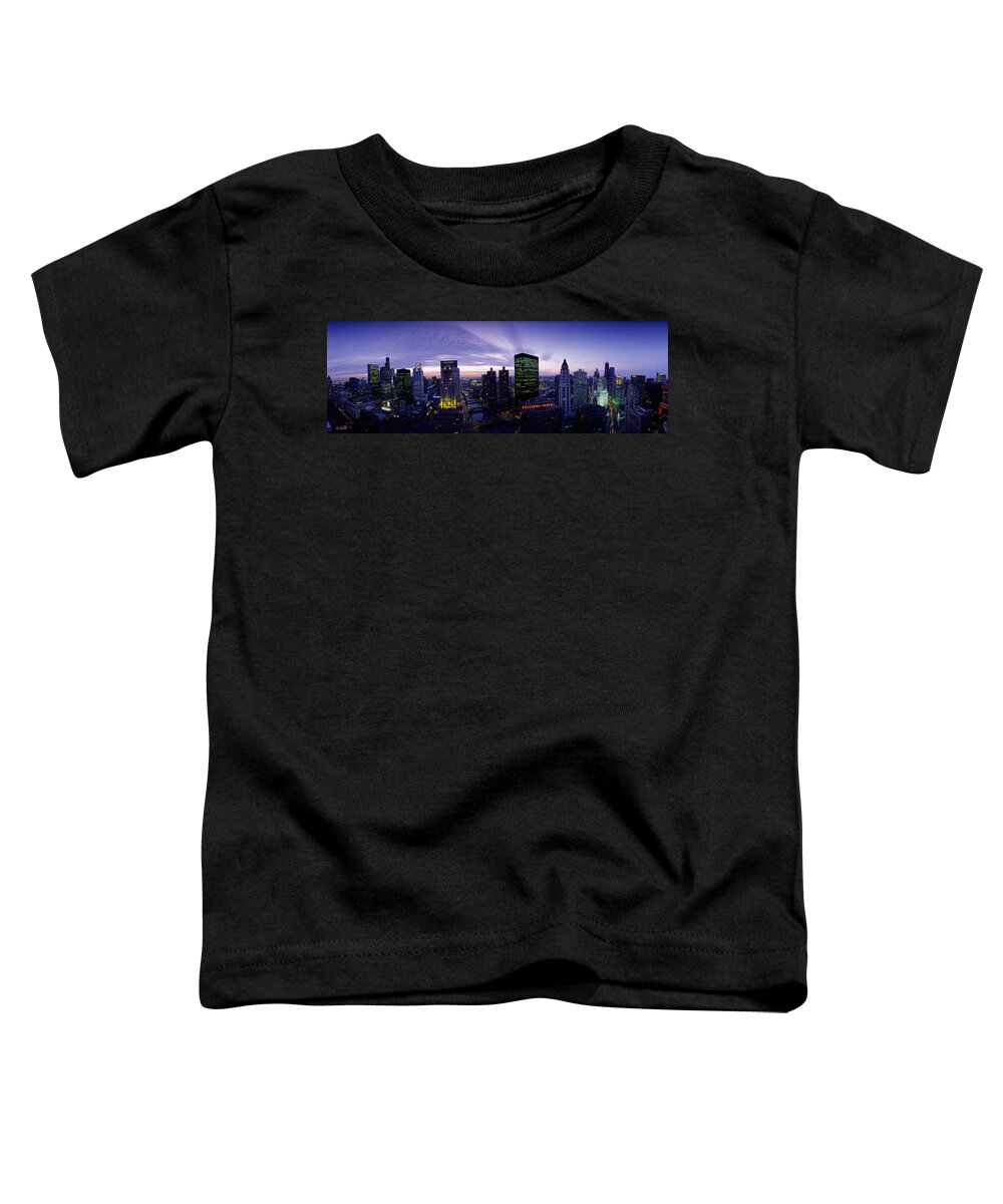 Photography Toddler T-Shirt featuring the photograph Skyscrapers, Chicago, Illinois, Usa by Panoramic Images
