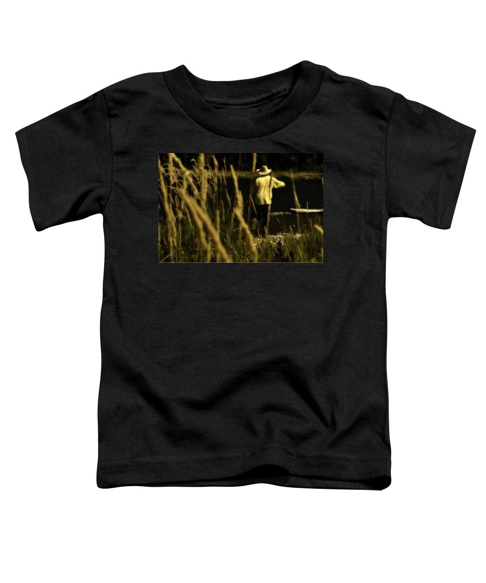 Fly Fishing Toddler T-Shirt featuring the photograph Soft Cast by Ron White