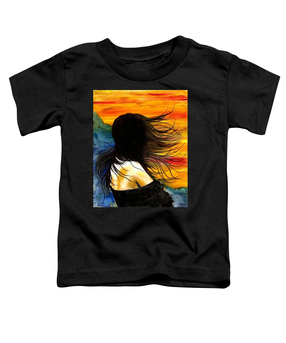 Beautiful Toddler T-Shirt featuring the photograph Solo Mood by Artist RiA