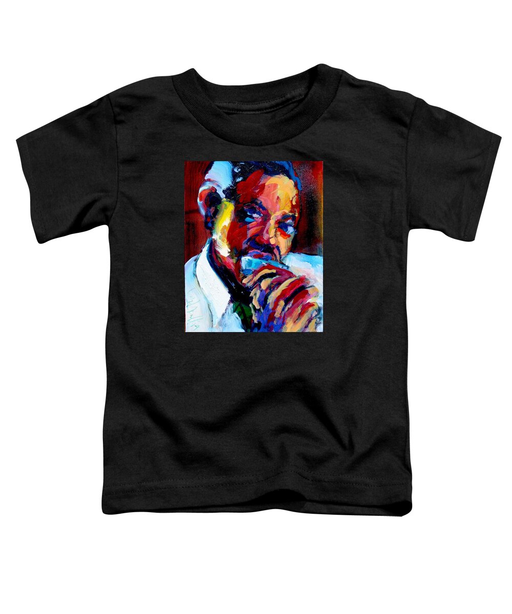 Sonny Boy Williamson Toddler T-Shirt featuring the painting Sonny Boy by Les Leffingwell