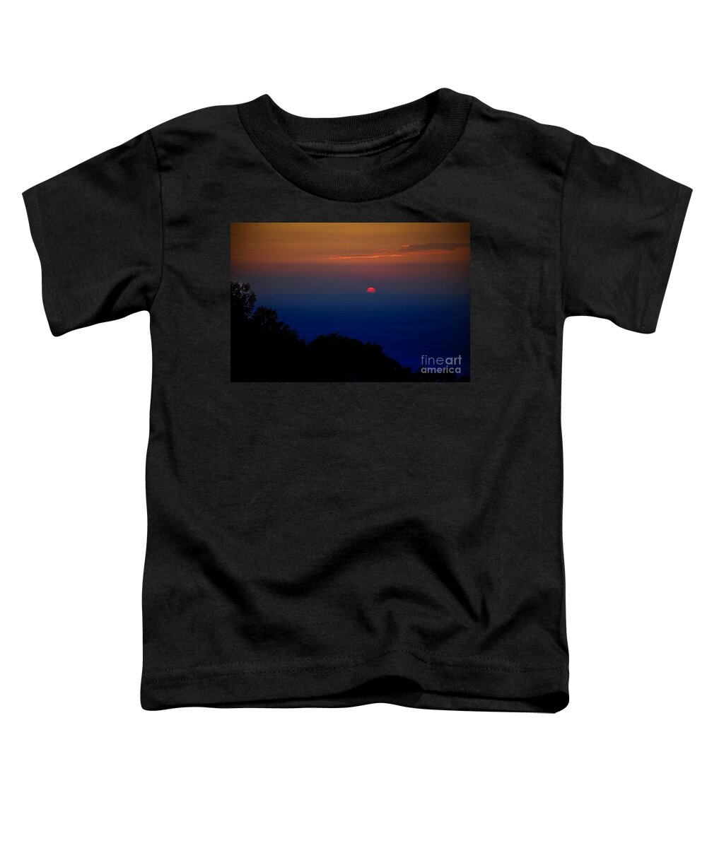 Nature Toddler T-Shirt featuring the photograph South Mountain Sunset by Ronald Lutz