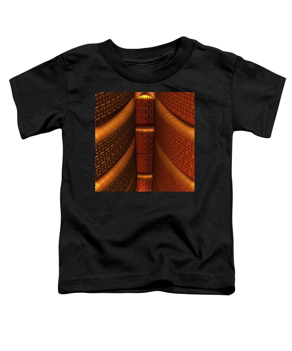 Fractal Toddler T-Shirt featuring the digital art Squeezed by Lyle Hatch