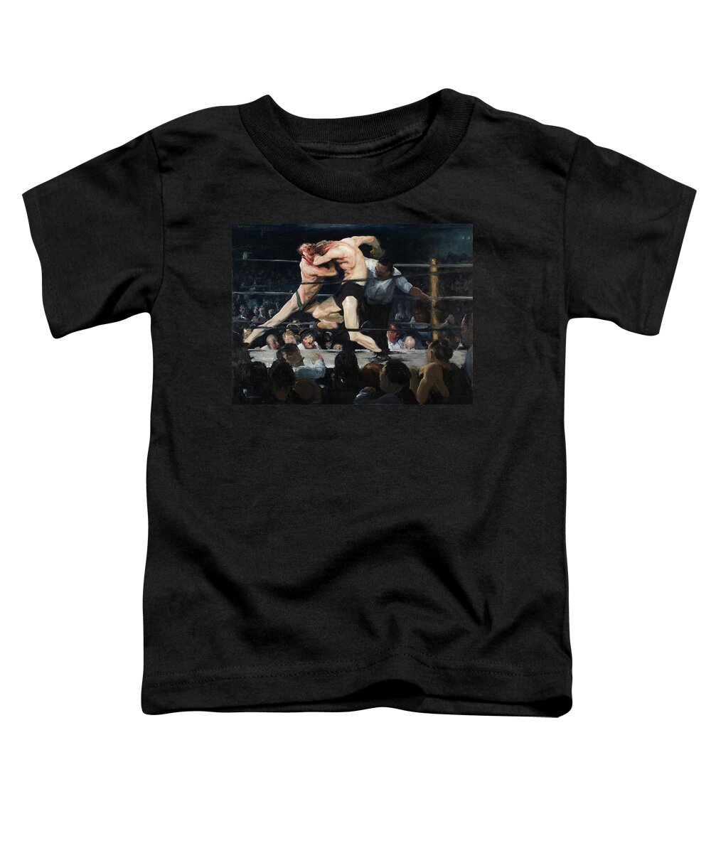 George Wesley Bellows Toddler T-Shirt featuring the painting Stag Night at Sharkeys by George Wesley Bellows