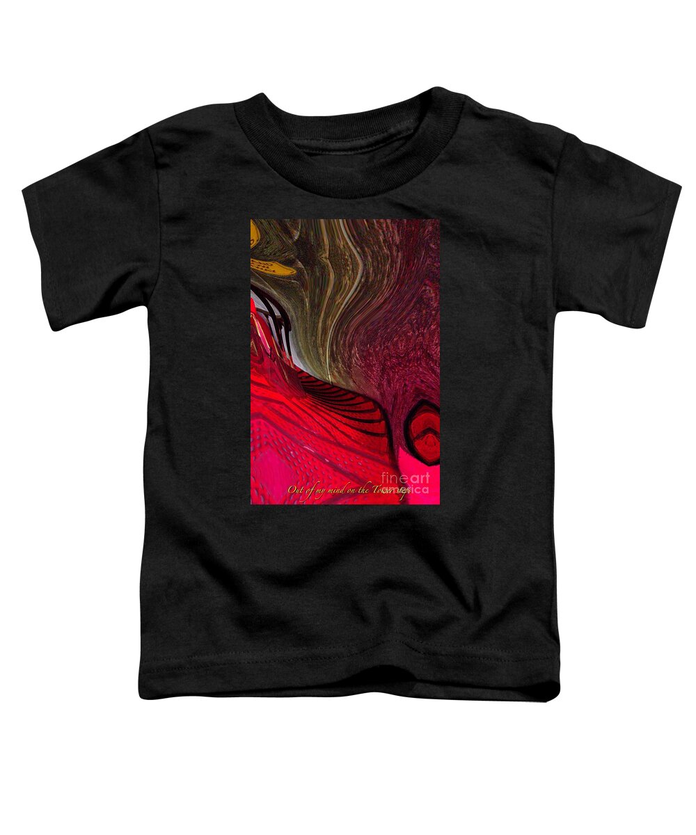Abstract Toddler T-Shirt featuring the mixed media Stairway to hell by Blair Stuart
