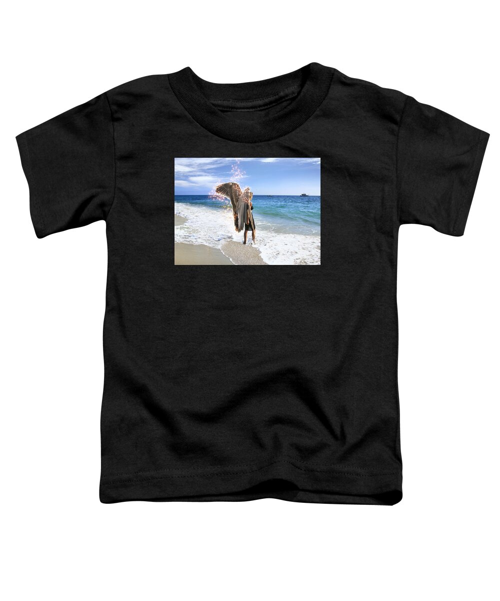 Angel Toddler T-Shirt featuring the photograph Stand Your Ground I Am With You by Acropolis De Versailles