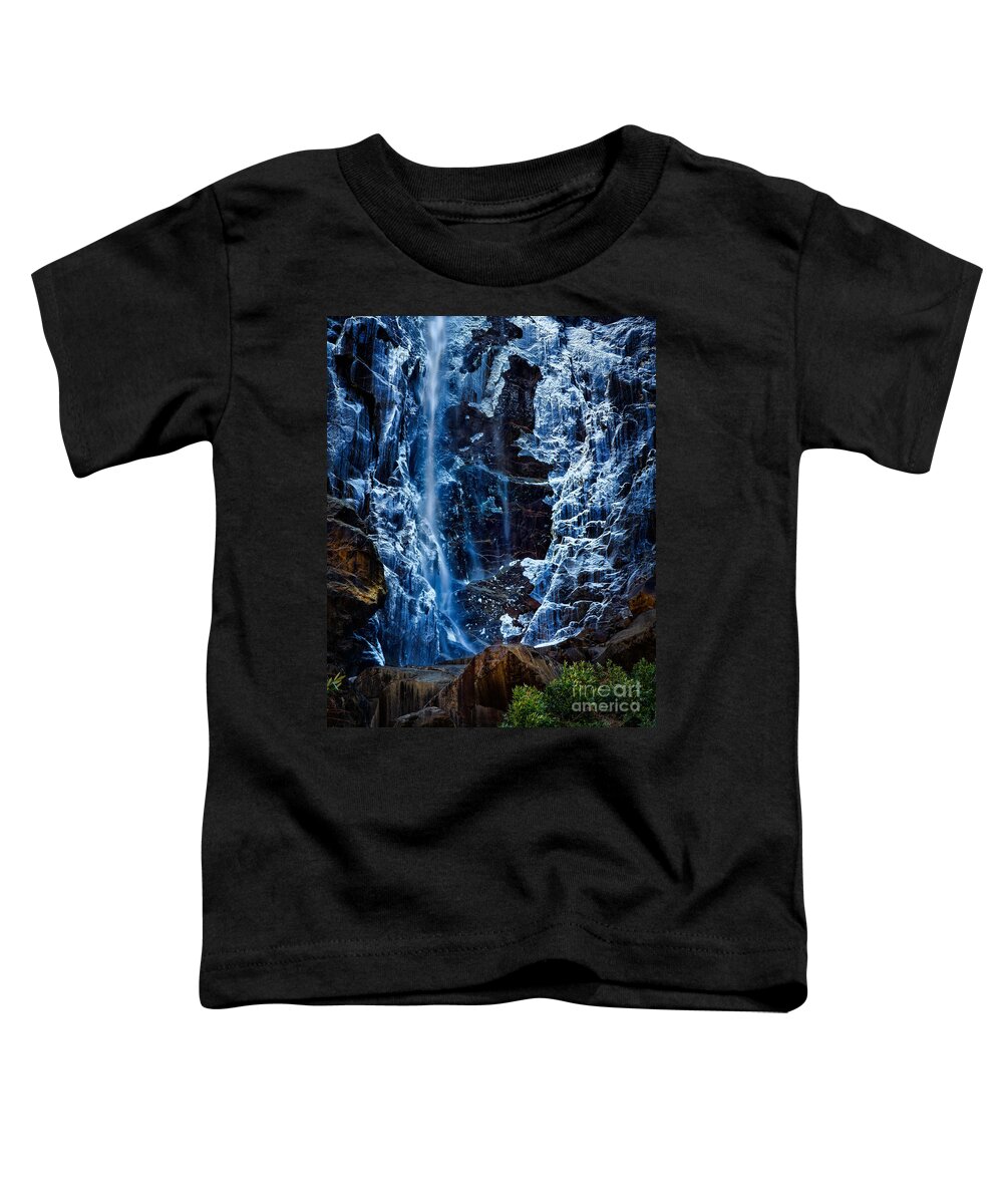 Yosemite Toddler T-Shirt featuring the photograph Start of Spring Bridalvail Fall by Anthony Michael Bonafede