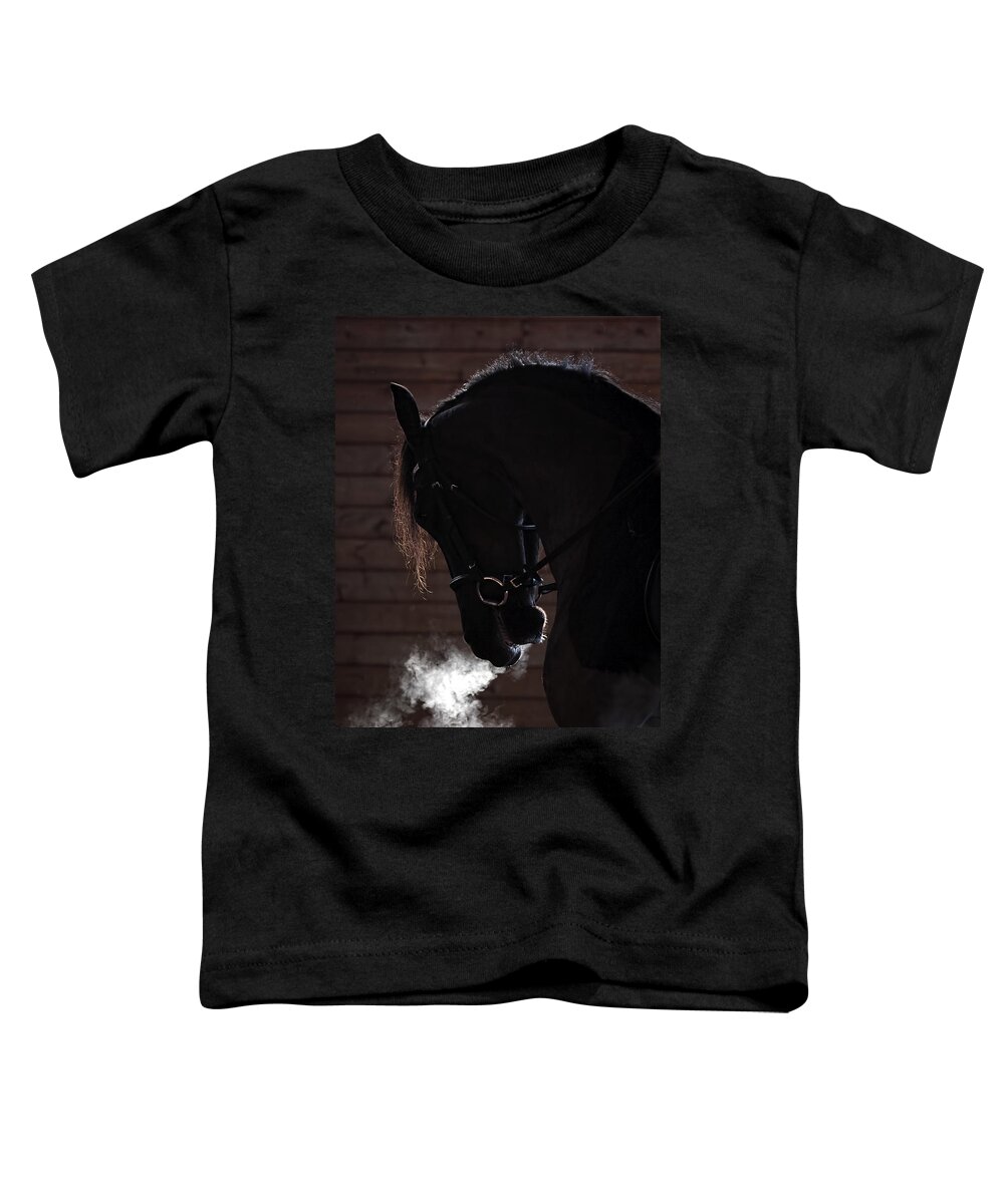 Steam Engine Toddler T-Shirt featuring the photograph Steam Engine by Wes and Dotty Weber