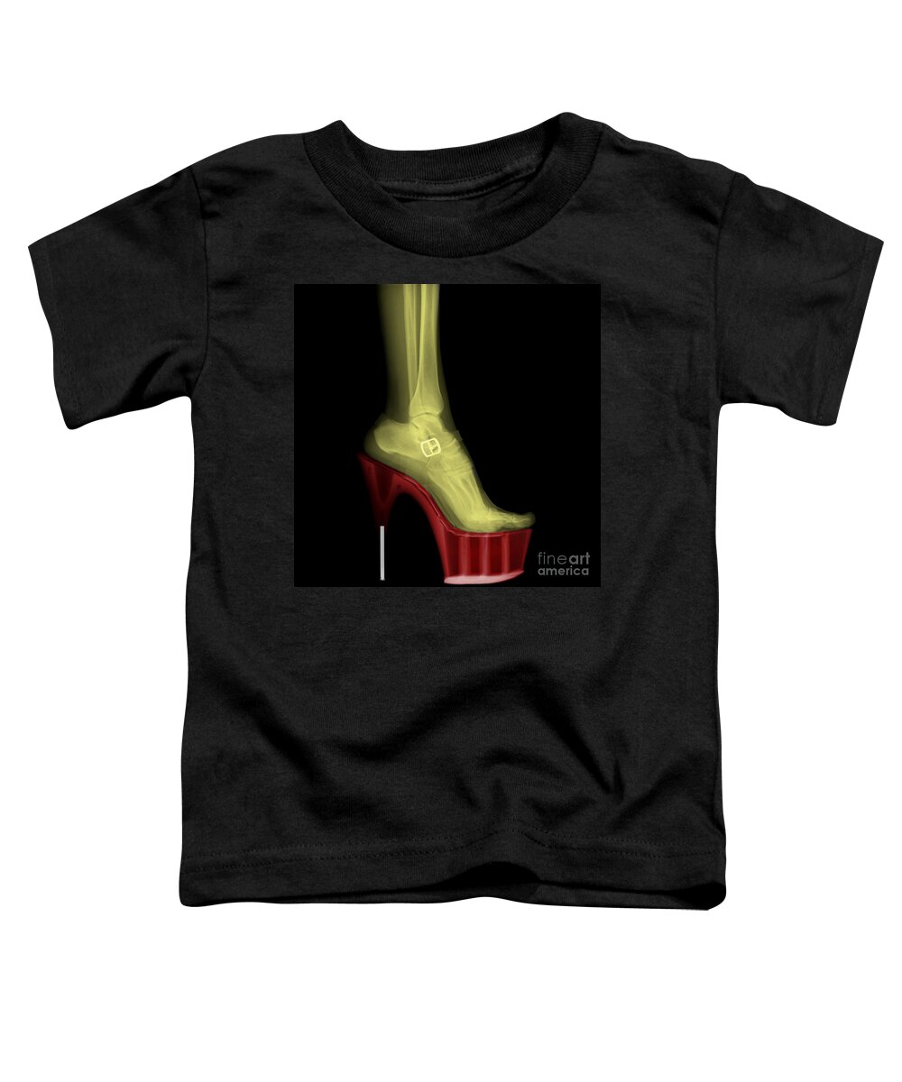 Stiletto Toddler T-Shirt featuring the photograph Stiletto High-Heeled Shoe by Guy Viner