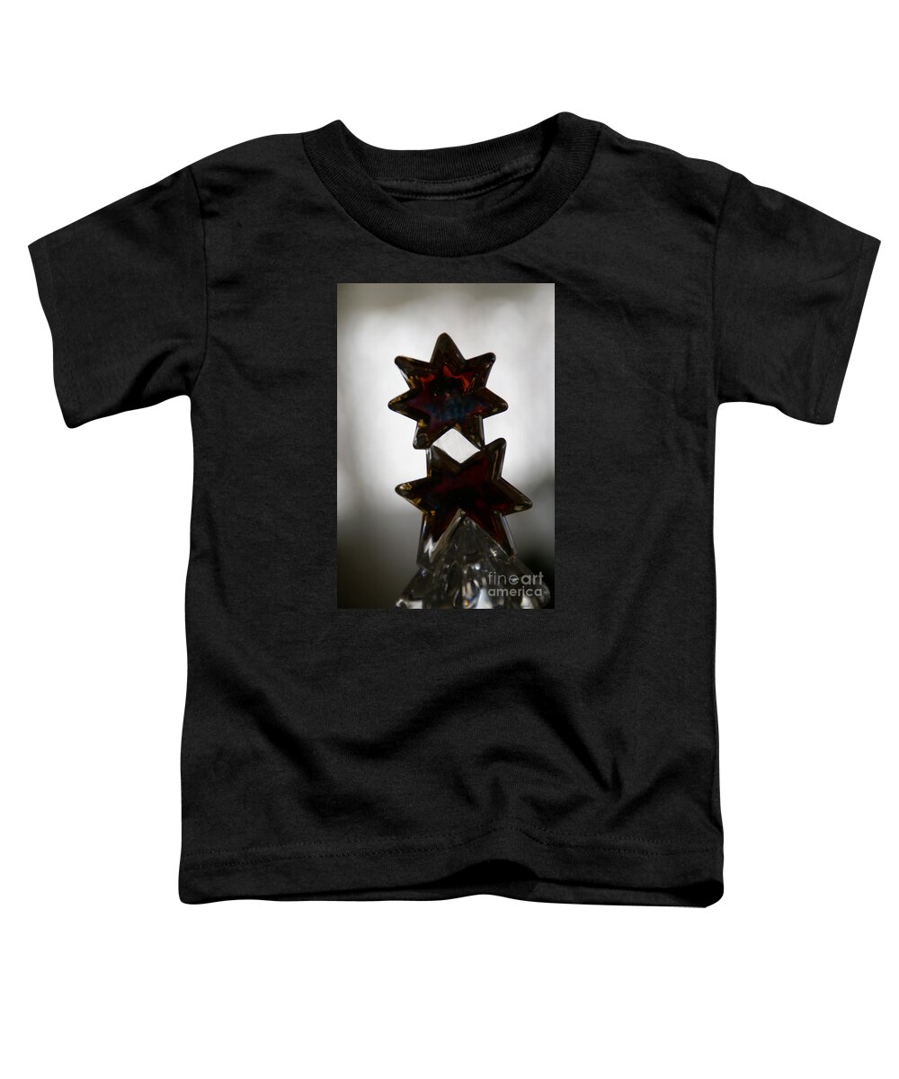 Christmas Toddler T-Shirt featuring the photograph Still Shining From Above by Linda Shafer