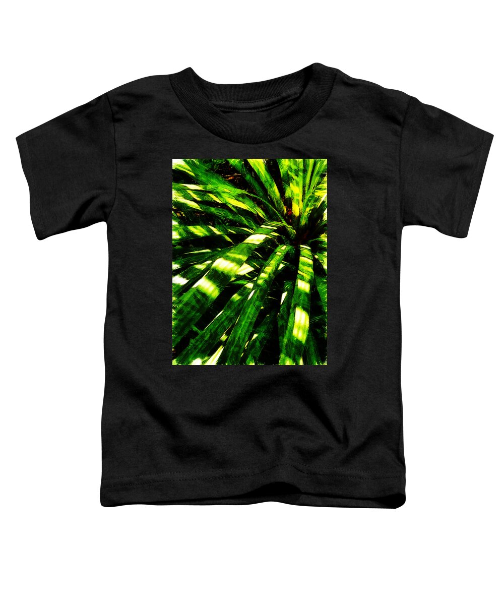 Plant Toddler T-Shirt featuring the digital art Strip Lighting by Steve Taylor