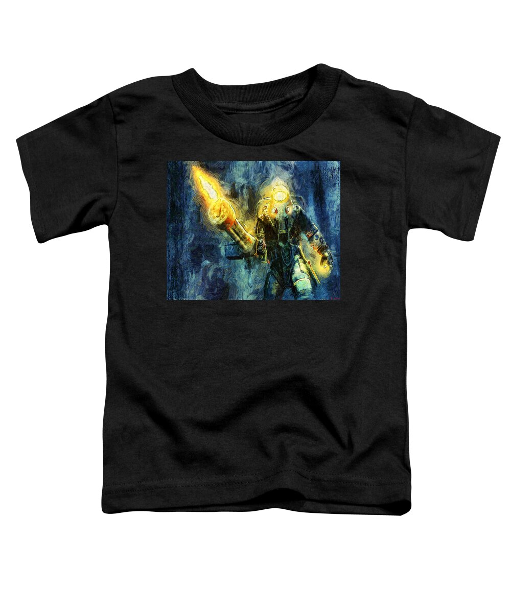 Www.themidnightstreets.net Toddler T-Shirt featuring the painting Subject Delta by Joe Misrasi