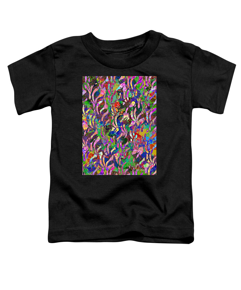 Summertime Toddler T-Shirt featuring the digital art Summertime pattern by Klara Acel