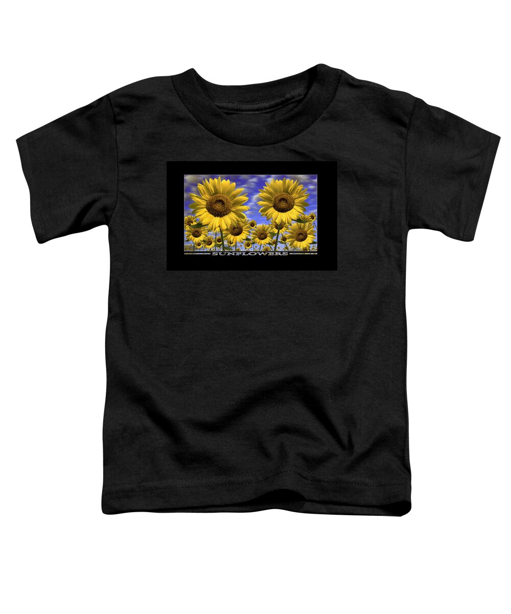 Flowers Toddler T-Shirt featuring the photograph Sunflowers Show Print by Mike McGlothlen