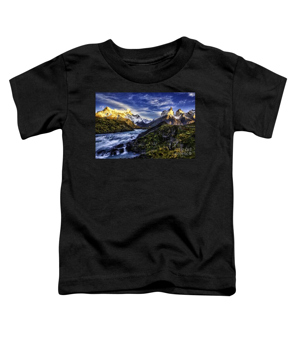 Patagonia Toddler T-Shirt featuring the photograph Sunrise Over Cascades 2 by Timothy Hacker