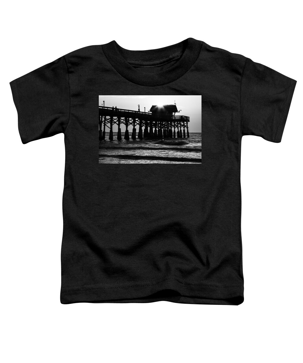 Florida Toddler T-Shirt featuring the photograph Sunrise Over Pier by Stefan Mazzola