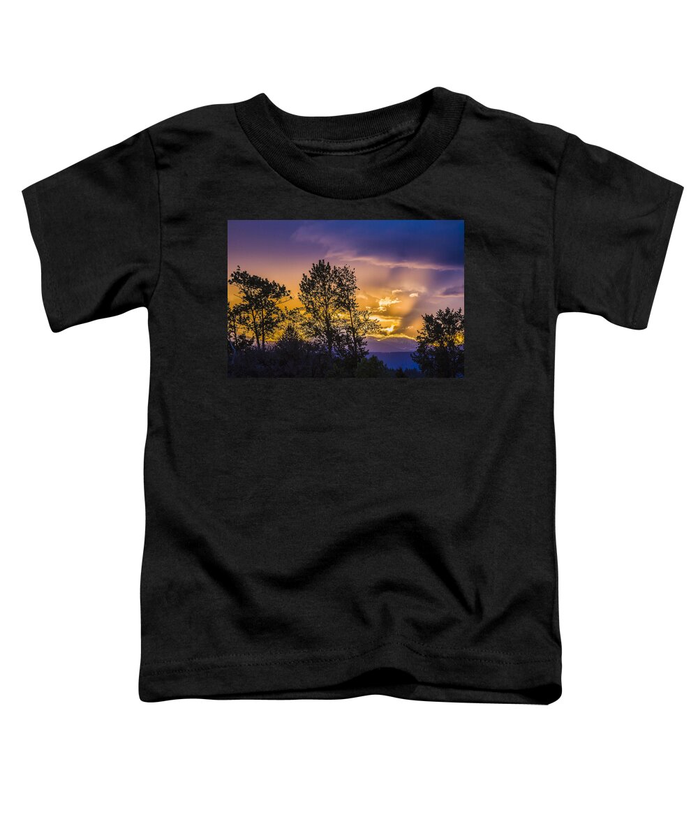 Clouds Toddler T-Shirt featuring the photograph Sunset from Trestle Creek by Albert Seger