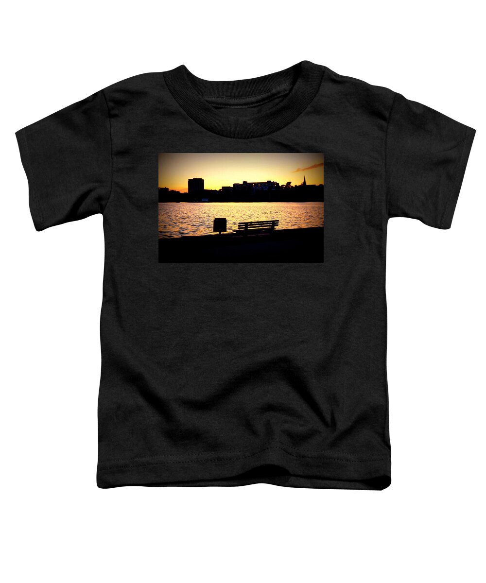Sunset Toddler T-Shirt featuring the photograph Sunset in Poole Park by Gordon James