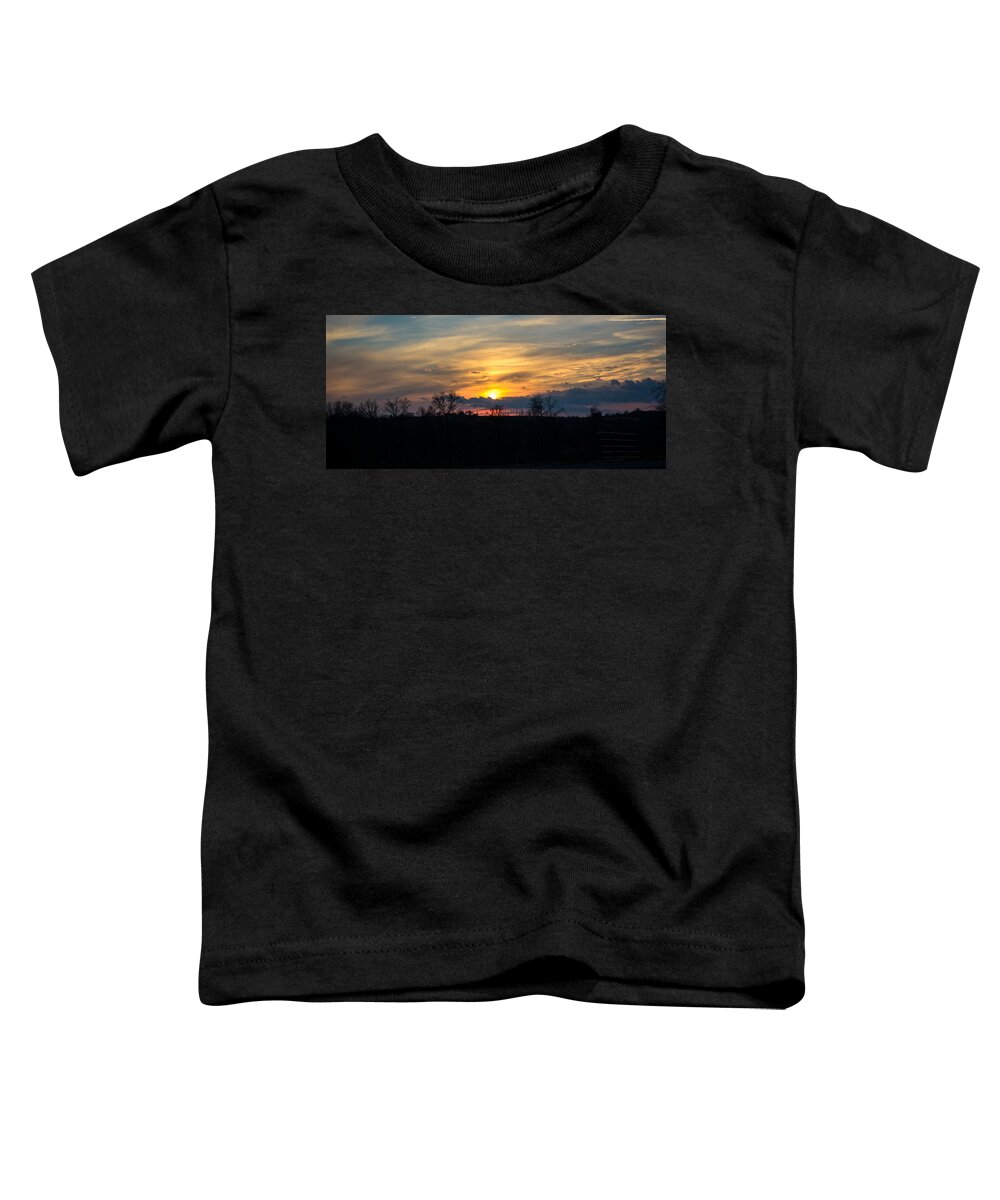 Jan Holden Toddler T-Shirt featuring the photograph Sunset March 14th by Holden The Moment