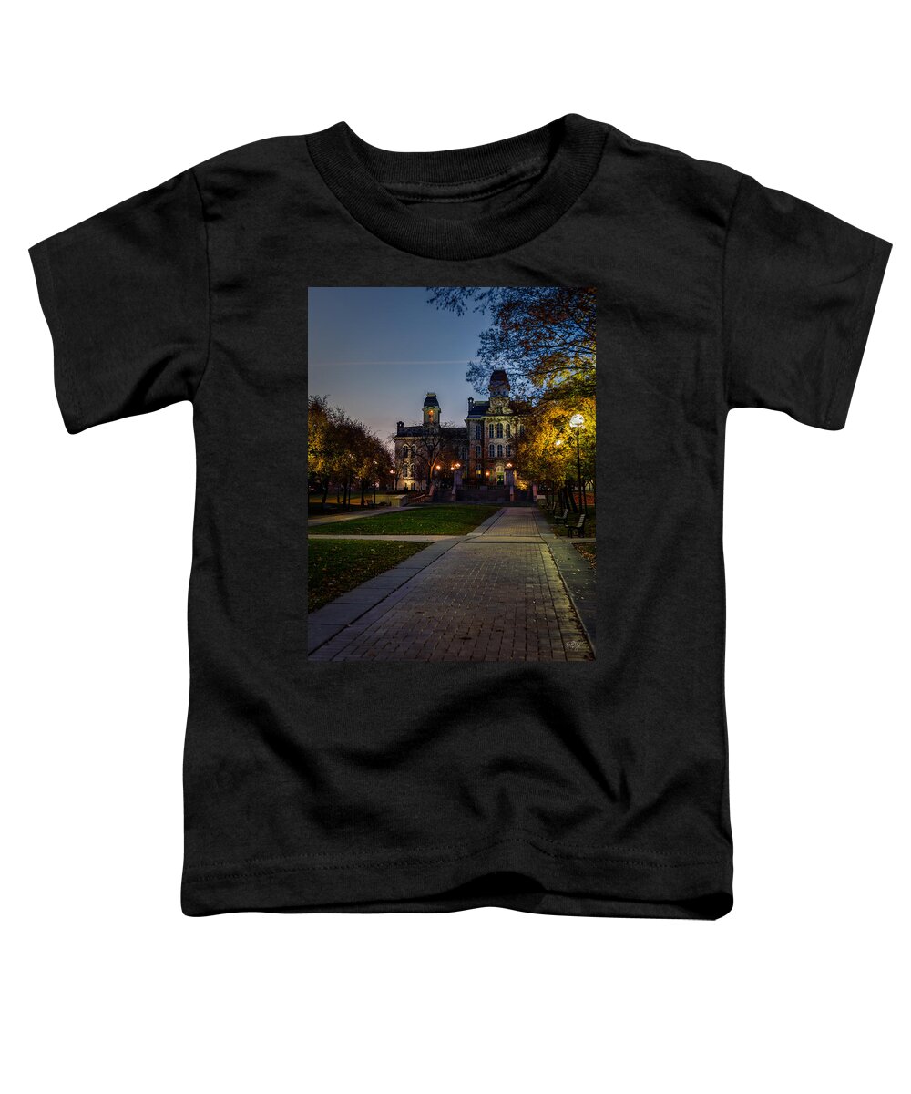 Syracuse Toddler T-Shirt featuring the photograph Syracuse University by Everet Regal